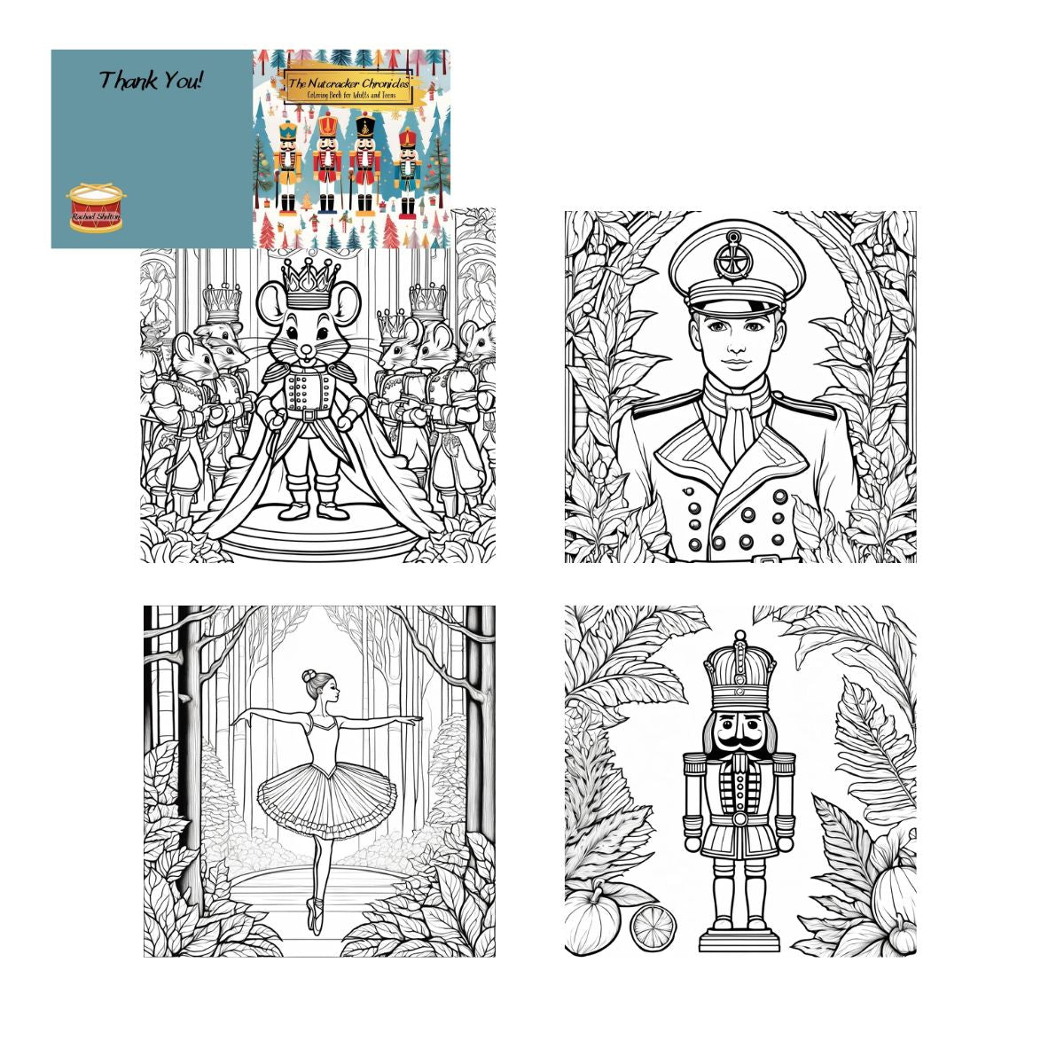The Nutcracker Chronicles: Coloring Book for Adults and Teens