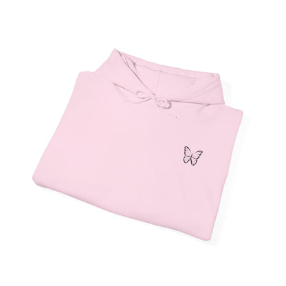 Hoodie — "Keep Going" Butterfly Motivational Hoodie (Beautiful Strong Girl)