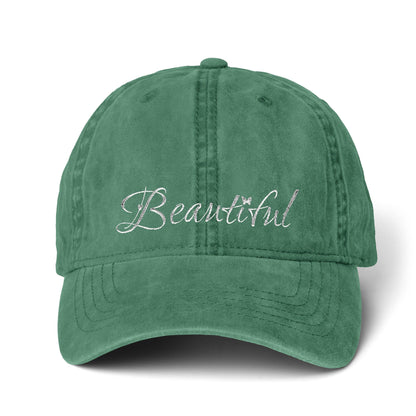 Women's Pigment-Dyed Cap with Fashion Undervisor (Embroidery)