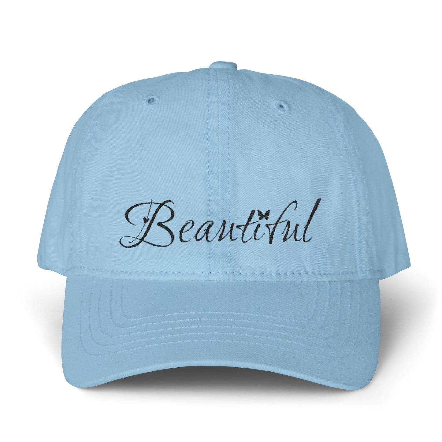 Women's Pigment-Dyed Cap with Fashion Undervisor (Embroidery)