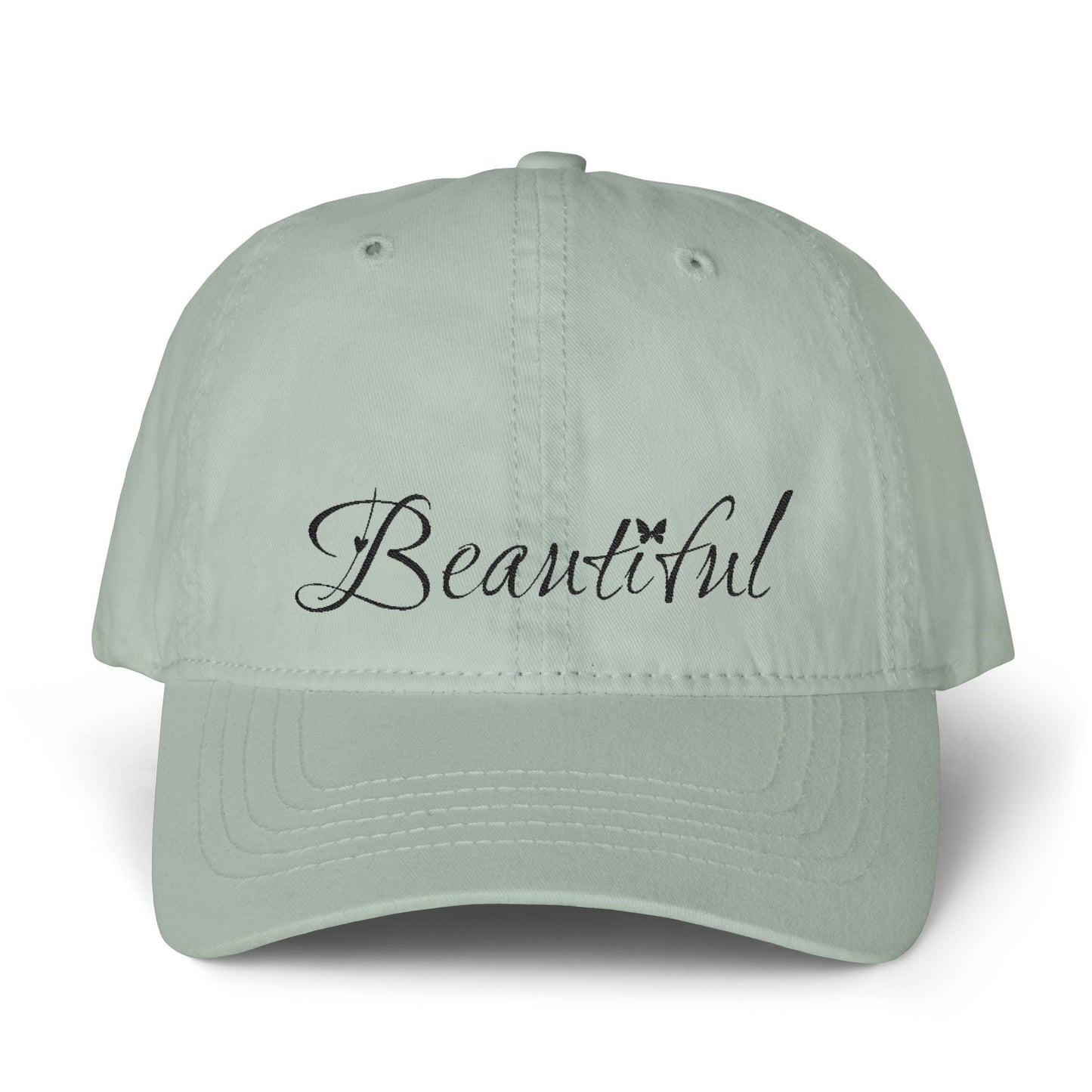 Women's Pigment-Dyed Cap with Fashion Undervisor (Embroidery)