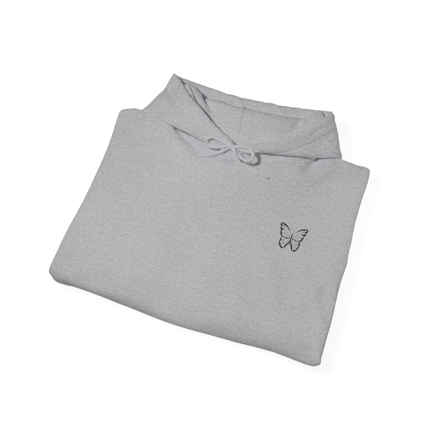 Hoodie — "Keep Going" Butterfly Motivational Hoodie (Beautiful Strong Girl)