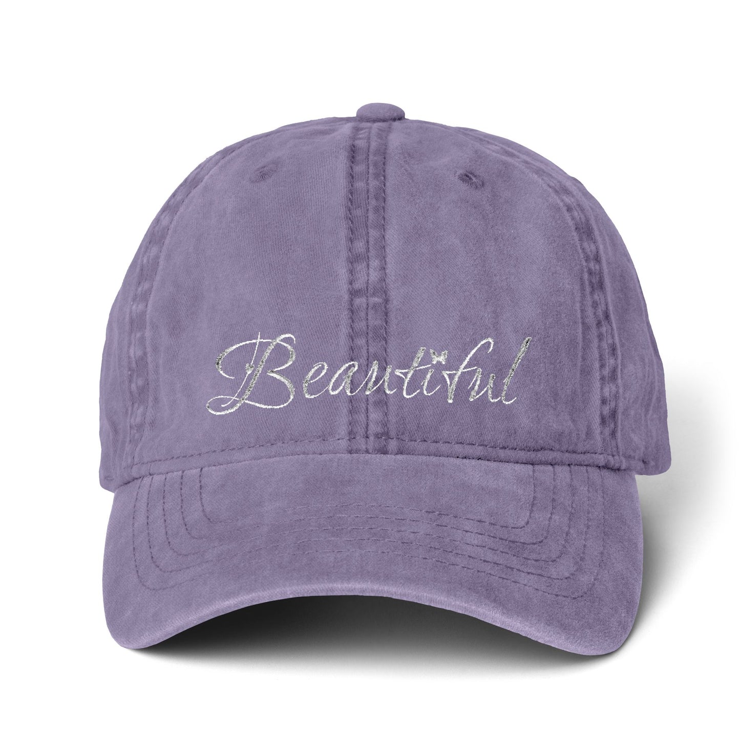 Women's Pigment-Dyed Cap with Fashion Undervisor (Embroidery)