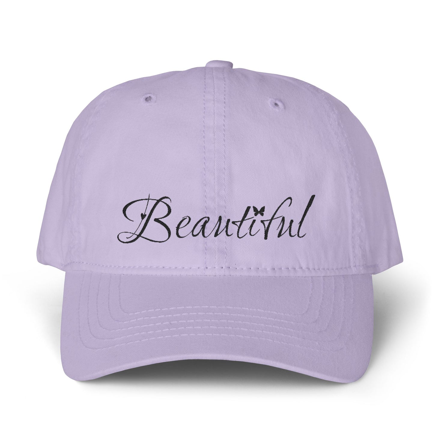 Women's Pigment-Dyed Cap with Fashion Undervisor (Embroidery)