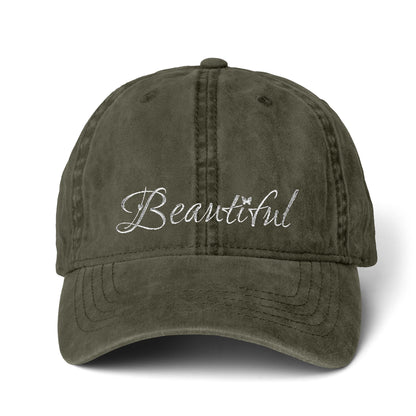 Women's Pigment-Dyed Cap with Fashion Undervisor (Embroidery)