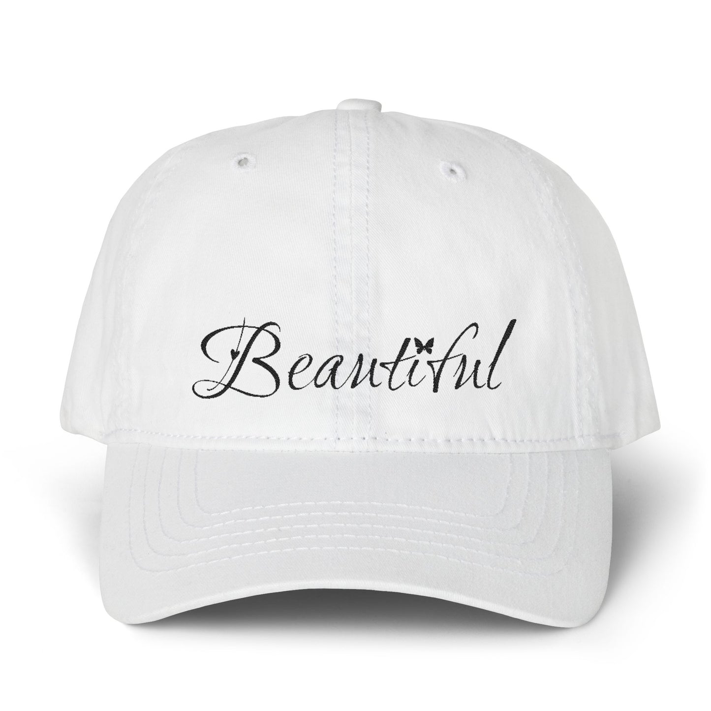 Women's Pigment-Dyed Cap with Fashion Undervisor (Embroidery)