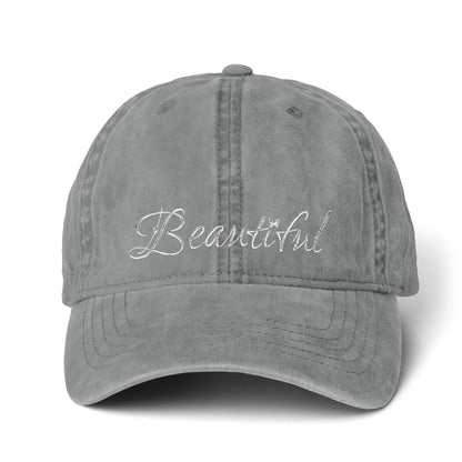 Women's Pigment-Dyed Cap with Fashion Undervisor (Embroidery)