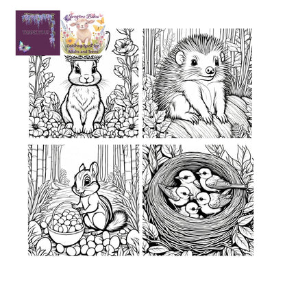 Springtime Babies, Coloring Book