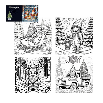 I'll Be GNOME for Christmas: Coloring Book for Adults and Teens