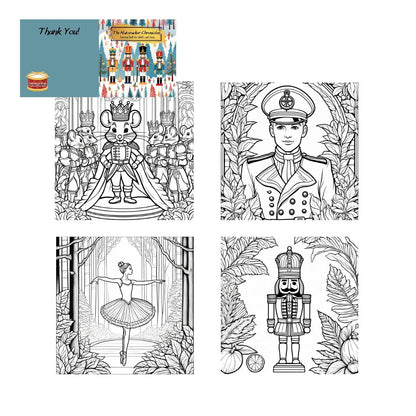 The Nutcracker Chronicles: Coloring Book for Adults and Teens