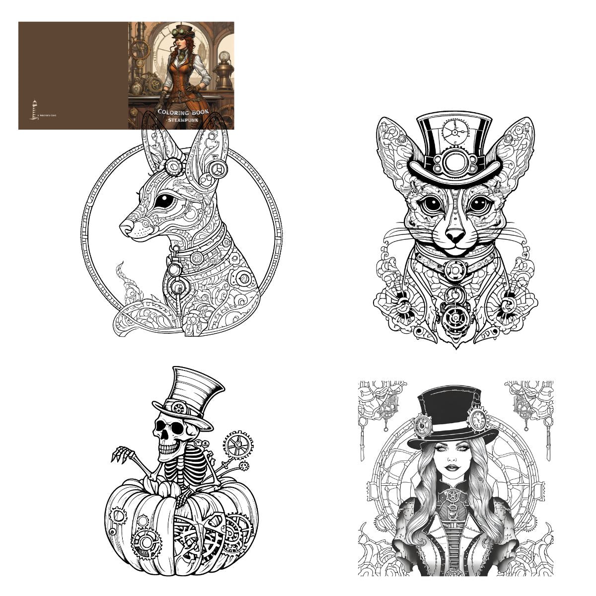 Steampunk Dreams: A Coloring Odyssey