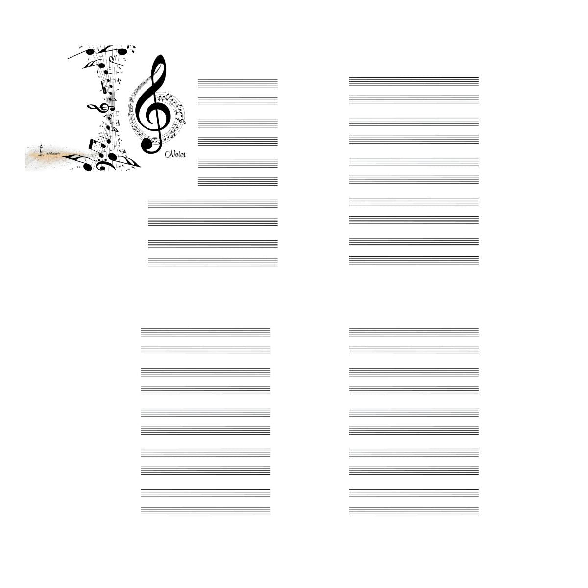 Melodies Unwritten: Music Notebook