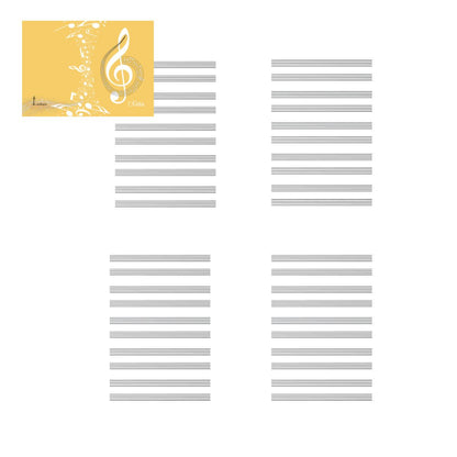 Melodies Unwritten Yellow: Music Notebook